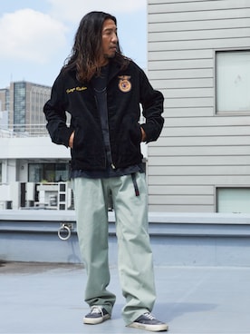 「Gramicci（グラミチ）のアイテム」を使った、naotoさん（メンズ・153cm）の秋コーディネート