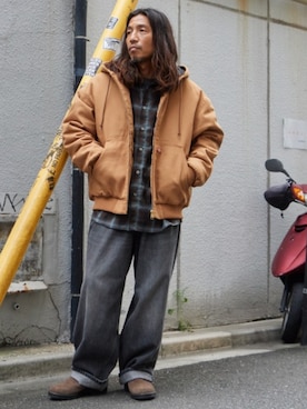 「Carhartt(カーハート)のアイテム」を使った、naotoさん(メンズ・171cm)の秋コーディネート