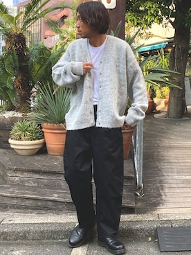 「Champion（チャンピオン）のChampion/チャンピオン コットン ワッペン Tシャツ 無地T トップス（Tシャツ/カットソー）」を使った、naotoさん（メンズ・172cm）の秋コーディネート