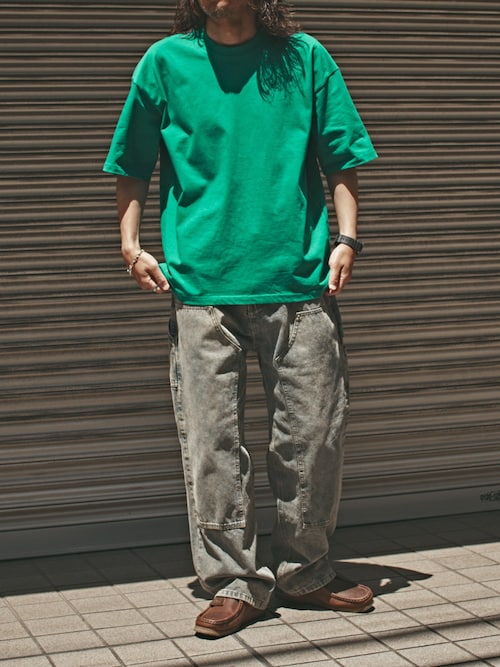 Champion/チャンピオン コットン ワッペン Tシャツ 無地T トップス