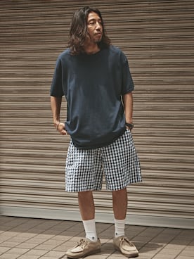 「アイテム（Tシャツ/カットソー）」を使った、naotoさん（メンズ・172cm・40代）の夏コーディネート