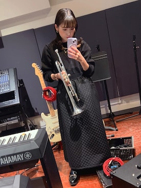 「BEAMS（ビームス）のアイテム（ローファー）」を使った、yukina❄︎さん（レディース・148cm）の冬コーディネート