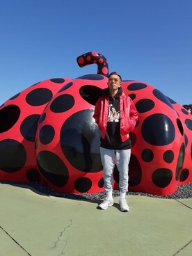 「PRO CLUB （プロクラブ）のアイテム（スウェットパンツ）」を使った、MASASHI from RIOTさん（メンズ・176cm）の春コーディネート