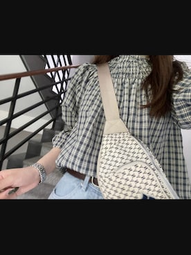 「通勤穿搭」｜「アイテム（腕時計）」を使った、Kamane..さん（レディース・158cm）の夏コーディネート