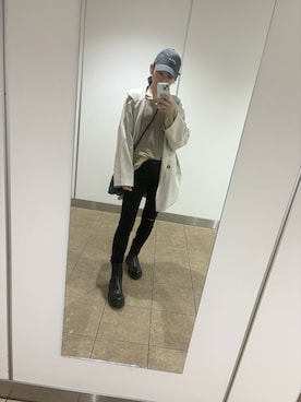 「CONVERSE TOKYO（コンバーストウキョウ）のアイテム」を使った、のんさん（レディース・158cm）の春コーディネート