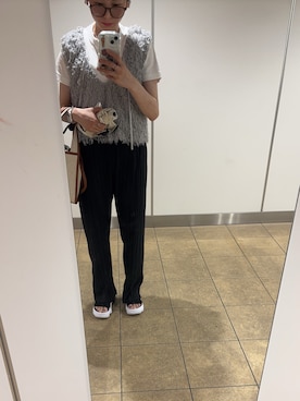 「アイテム（ベスト）」を使った、のんさん（レディース・158cm）の夏コーディネート