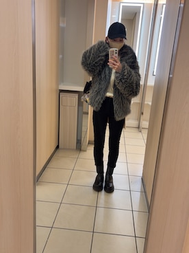 「wee9s（ウィークス）のアイテム」を使った、のんさん（レディース・158cm）の冬コーディネート