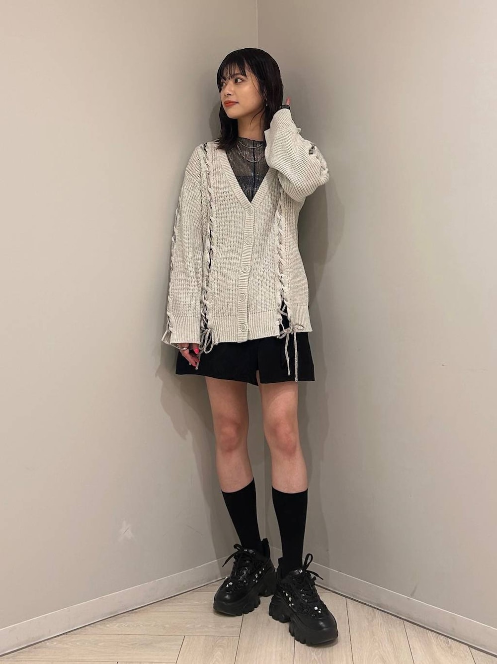 ヴィンテージジャガードショートパンツ(HARE)を使った人気ファッション