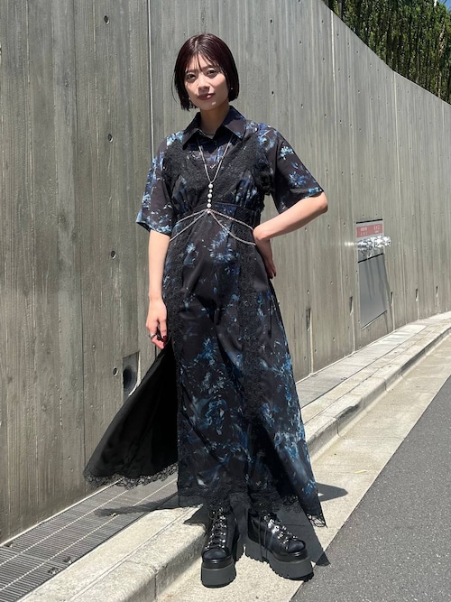 HARE｜ARTflowerレースアップシャツ | Rakuten Fashion(楽天