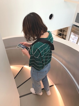 「Sourcream（サワークリーム）のアイテム」を使った、あぽさん（レディース・155cm）の秋コーディネート