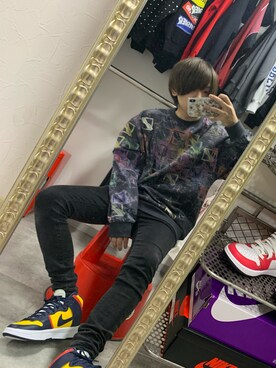 「WE11DONE（ウェルダン）のアイテム」を使った、てった。さん（メンズ・172cm）の秋コーディネート