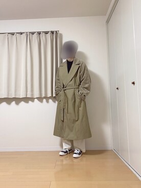 「MAISON SPECIAL（メゾンスペシャル）のアイテム（トレンチコート）」を使った、くく　さん（メンズ・177cm）の冬コーディネート