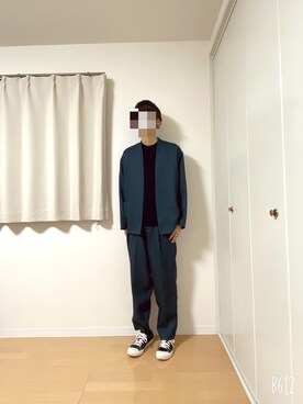 「MONKEY TIME（モンキータイム）のアイテム（テーラードジャケット）」を使った、くく　さん（メンズ・177cm）の秋コーディネート