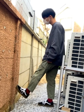 「VANS（バンズ）のアイテム（レッグウェア）」を使った、tks[汚部屋]さん（メンズ・168cm）の春コーディネート