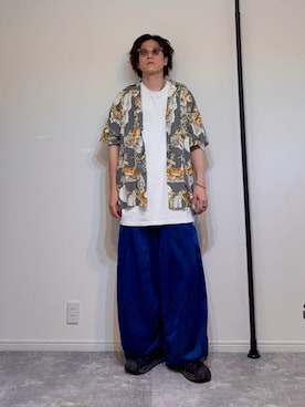 「アイテム（サンダル）」を使った、adgjmさん（メンズ・177cm）の秋コーディネート