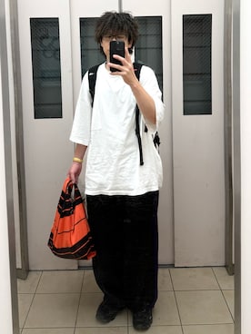 「Needles（ニードルス）のアイテム」を使った、adgjmさん（メンズ・177cm）の夏コーディネート