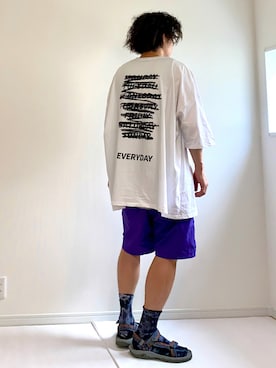 「WILD THINGS（ワイルドシングス）のアイテム（水着/着物・浴衣）」を使った、adgjmさん（メンズ・177cm）の夏コーディネート