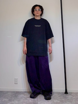 「アイテム（サンダル）」を使った、adgjmさん（メンズ・177cm）の秋コーディネート
