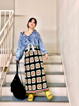 「80年代」｜「アイテム（トップス）」を使った、はんだぱんださん（レディース・146cm）の夏コーディネート