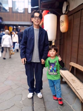 「アイテム（セットアップ）」を使った、ttt-y.mさん（メンズ・175cm）の秋コーディネート