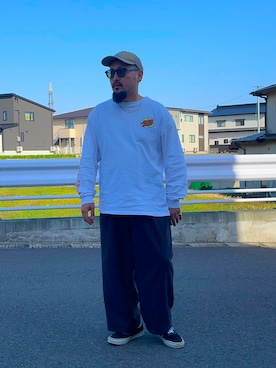 「Carhartt（カーハート）のアイテム」を使った、TOKUさん（メンズ・167cm）の春コーディネート