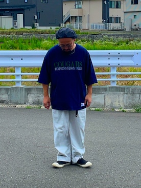 「CONVERSE（コンバース）のアイテム」を使った、TOKUさん（メンズ・167cm）の夏コーディネート