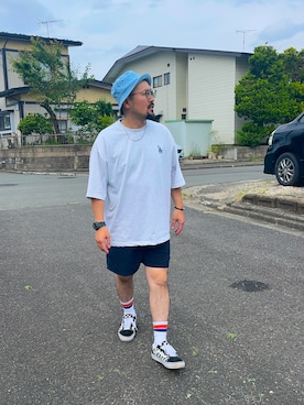 「アイテム（帽子）」を使った、TOKUさん（メンズ・167cm・30代）の夏コーディネート