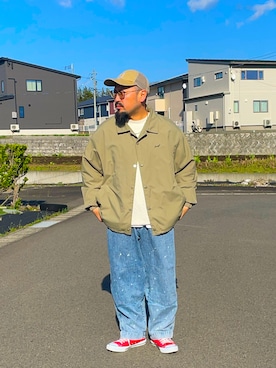 「アイテム（セットアップ）」を使った、TOKUさん（メンズ・167cm）の春コーディネート