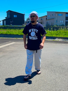 「newhattan（ニューハッタン）のアイテム」を使った、TOKUさん（メンズ・167cm）の夏コーディネート