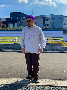 「アイテム（パンツ）」を使った、TOKUさん（メンズ・167cm）の秋コーディネート