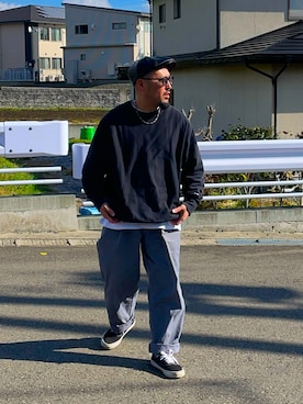 「アイテム（キャスケット）」を使った、TOKUさん（メンズ・167cm）の秋コーディネート