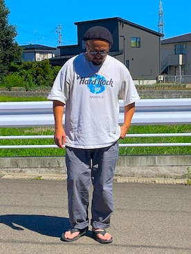 「アイテム（サンダル）」を使った、TOKUさん（メンズ・167cm・30代）の夏コーディネート