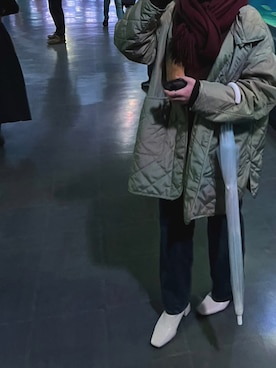 「Chaco closet（チャコ クローゼット）のアイテム（ジャケット/アウター）」を使った、mimuさん（レディース・156cm）の冬コーディネート