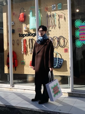 「Dickies（ディッキーズ）のアイテム（パンツ）」を使った、のんさん（メンズ・173cm）の冬コーディネート