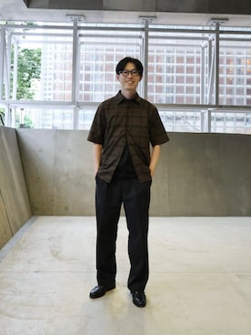 「BEAMS（ビームス）のアイテム」を使った、のんさん（メンズ・173cm）の夏コーディネート