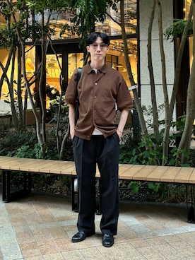 「Thingless（シングレス）のアイテム（パンツ）」を使った、のんさん（メンズ・173cm）の夏コーディネート