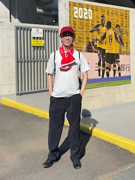 「Onitsuka Tiger（オニツカタイガー）のアイテム」を使った、のんさん（メンズ・173cm）の夏コーディネート