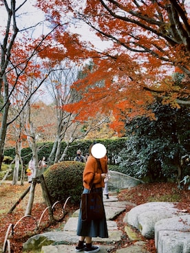 「MAISON DE REEFUR（メゾンドリーファー）のアイテム（トートバッグ）」を使った、ハさん（レディース・160cm）の秋コーディネート