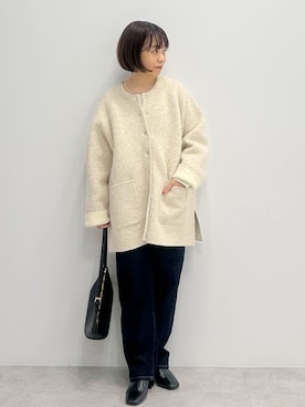 「アイテム（カーディガン/ボレロ）」を使った、スエツギさん（レディース・145cm）の秋コーディネート