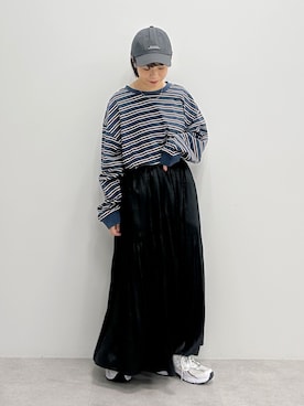「アイテム（帽子）」を使った、スエツギさん（レディース・145cm）の秋コーディネート
