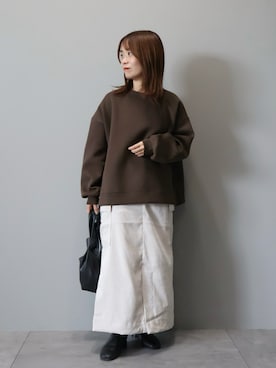 「アイテム（スウェット）」を使った、スエツギさん（レディース・145cm・30代）の秋コーディネート