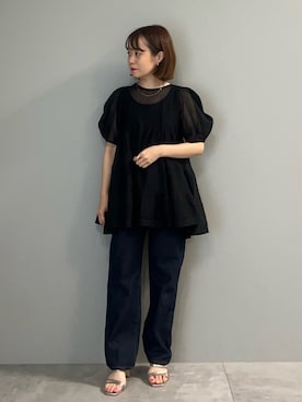 「アイテム（パンツ）」を使った、スエツギさん（レディース・145cm）の夏コーディネート