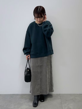 「アイテム（スウェット）」を使った、スエツギさん（レディース・145cm）の秋コーディネート