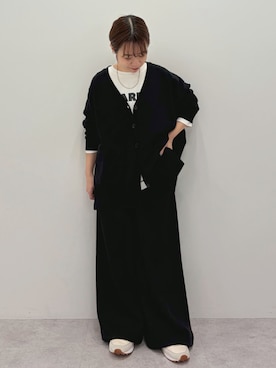 「アイテム（カーディガン/ボレロ）」を使った、スエツギさん（レディース・145cm・30代）の冬コーディネート