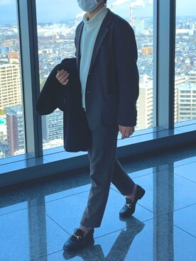 武留部 冬樹さん（メンズ・167cm）の春コーディネート