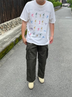 「軍物」｜りんすろーさん（メンズ・180cm）の夏コーディネート