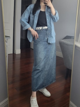 「Banana Republic（バナナリパブリック）のアイテム」を使った、Acehhhさん（レディース・165cm）の秋コーディネート