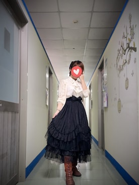 「axes femme（アクシーズファム）のアイテム（ノーカラーコート）」を使った、Mico🇹🇼さん（レディース・155cm）の秋コーディネート