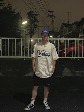 「Quiksilver（クイックシルバー）のアイテム（パンツ）」を使った、タジさん（メンズ・173cm）の夏コーディネート