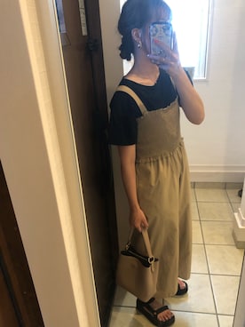 「COACH」｜「アイテム（オールインワン・サロペット）」を使った、nrkさん（レディース・158cm）の夏コーディネート